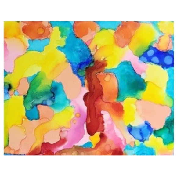 Hand Crafted Abstract Design 11x14 Inches Canvas Painting - Picture 4 of 4